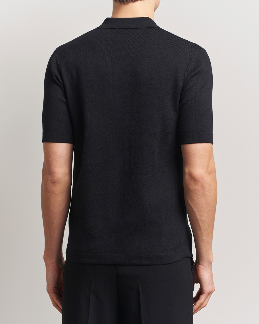 Herren | Hemden | Fred Perry | Knitted Short Sleeve Shirt Black