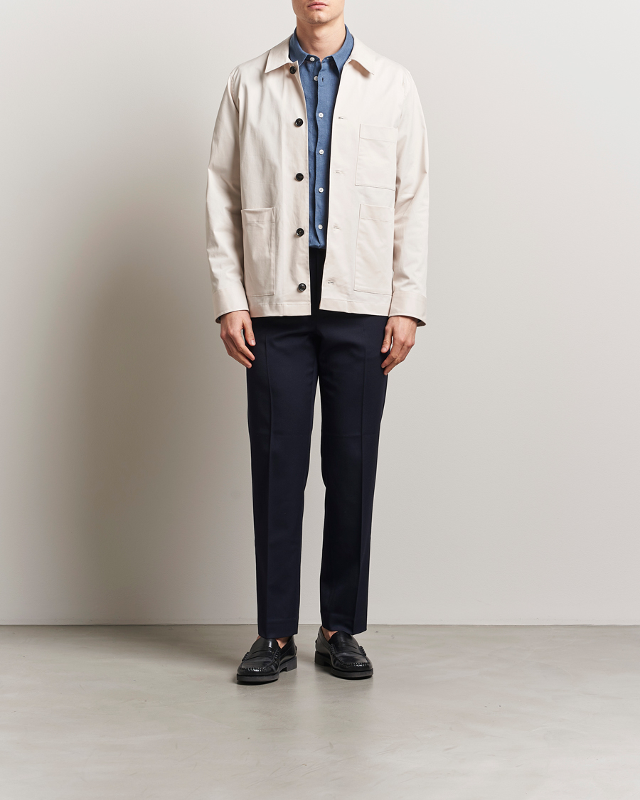 Herren | Hemden | J.Lindeberg | Easton Cotton Overshirt Moonbeam
