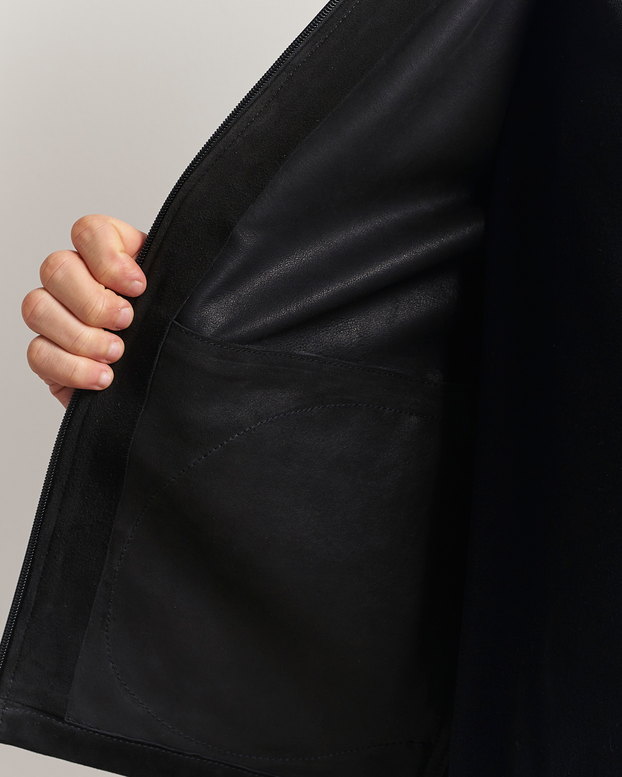 Herren | Jacken | J.Lindeberg | Jonah Suede Overshirt Black