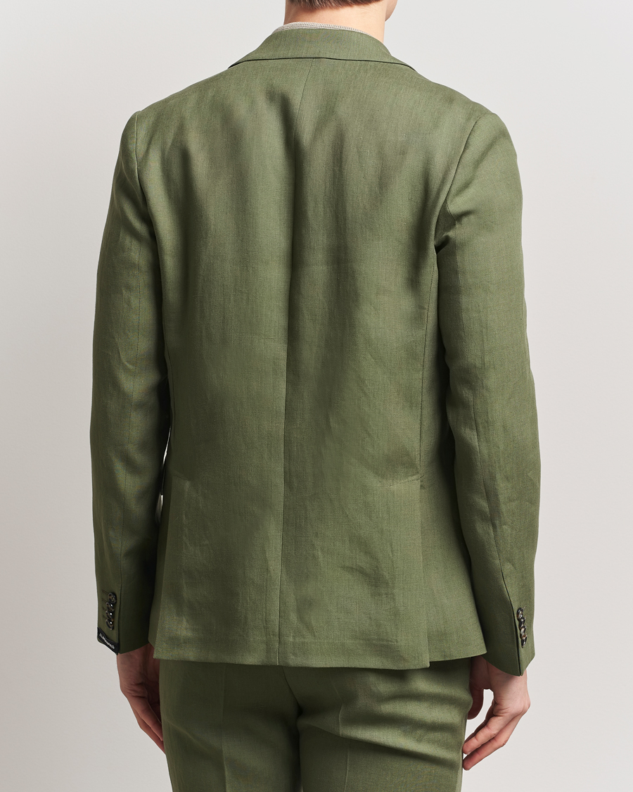 Herren | Sakkos | J.Lindeberg | Elton Super Linen Blazer Olivinie