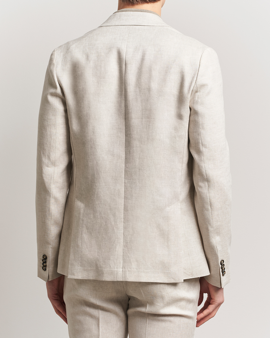 Herren | Sakkos | J.Lindeberg | Elton Super Linen Blazer Moonbeam