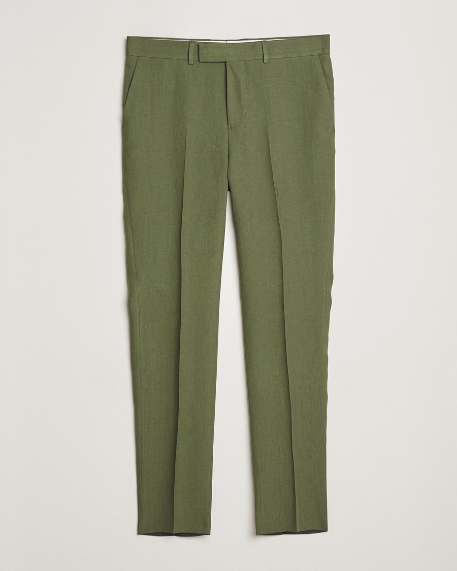 Herren | Hosen | J.Lindeberg | Grant Super Linen Pants Olivinie