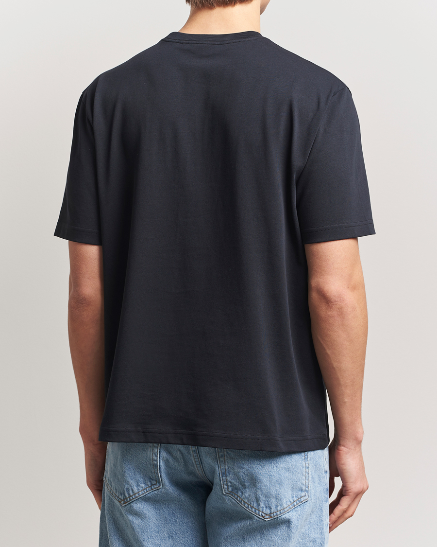 Herren | T-Shirts | J.Lindeberg | Hale Heavy Logo T-Shirt Black