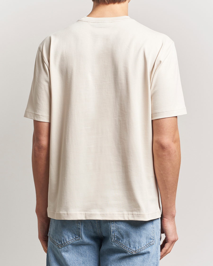 Herren | T-Shirts | J.Lindeberg | Hale Heavy Logo T-Shirt Moonbeam