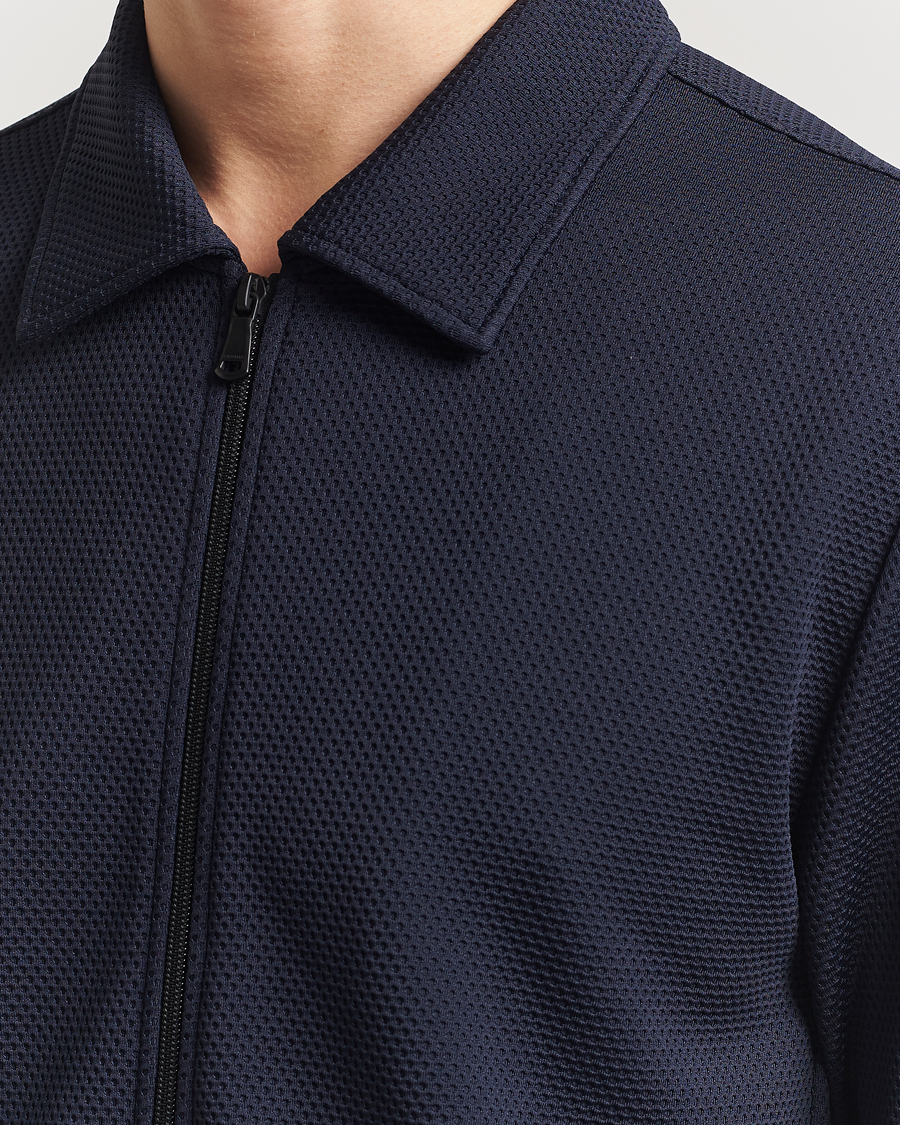 Herren | Pullover | J.Lindeberg | Lansa Jersey Zip Jacket Navy