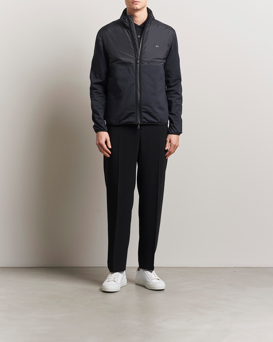 Herren | Pullover | J.Lindeberg | Dalin Hybrid Jacket Black