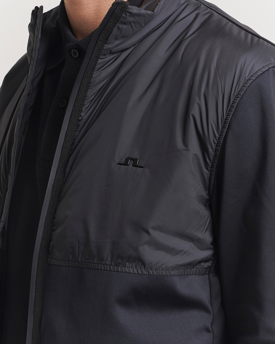 Herren | Pullover | J.Lindeberg | Dalin Hybrid Jacket Black