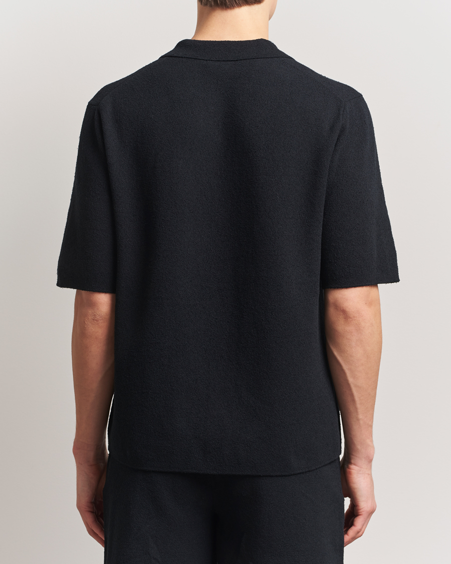 Herren | Hemden | J.Lindeberg | Sal Knitted Boucle Shirt Black