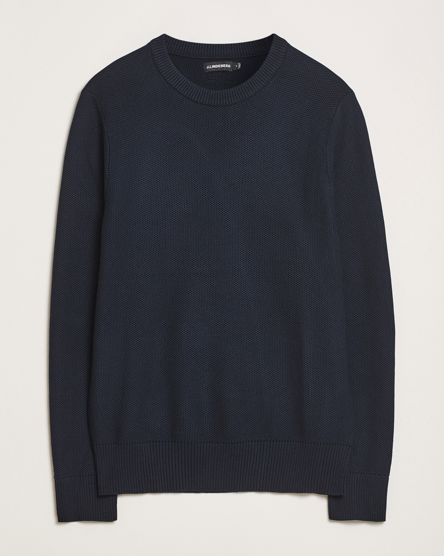 Herren | Pullover | J.Lindeberg | Arthur Organic Cotton Knit Navy