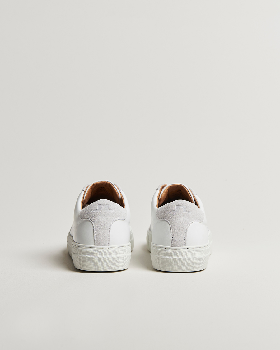 Herren | J.Lindeberg Art Signature Leather Sneaker White | J.Lindeberg | Art Signature Leather Sneaker White