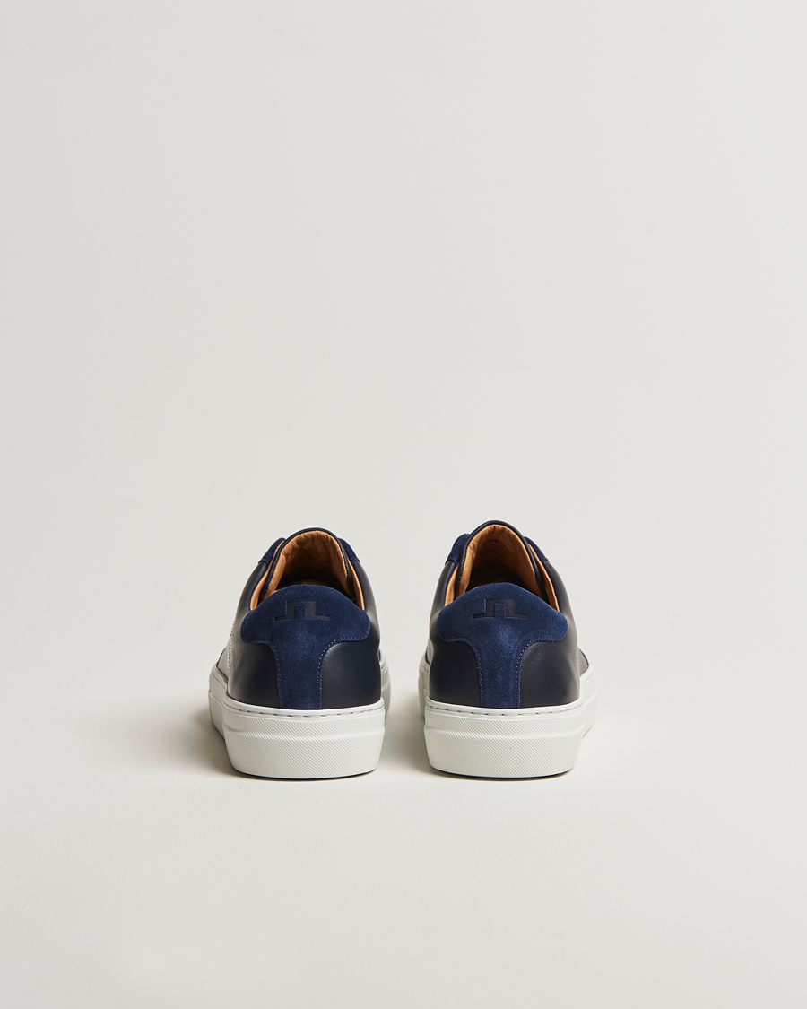 Herren | J.Lindeberg Art Signature Leather Sneaker Navy | J.Lindeberg | Art Signature Leather Sneaker Navy