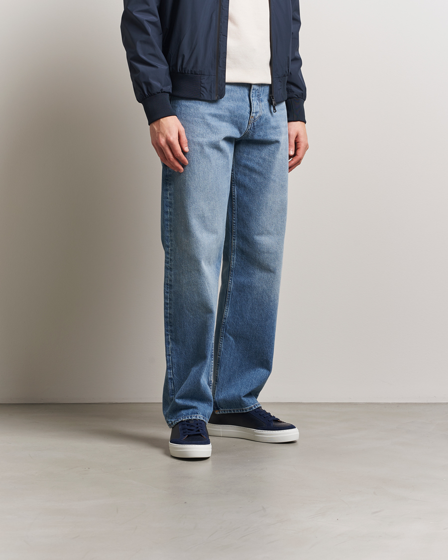 Herren | J.Lindeberg Art Signature Leather Sneaker Navy | J.Lindeberg | Art Signature Leather Sneaker Navy