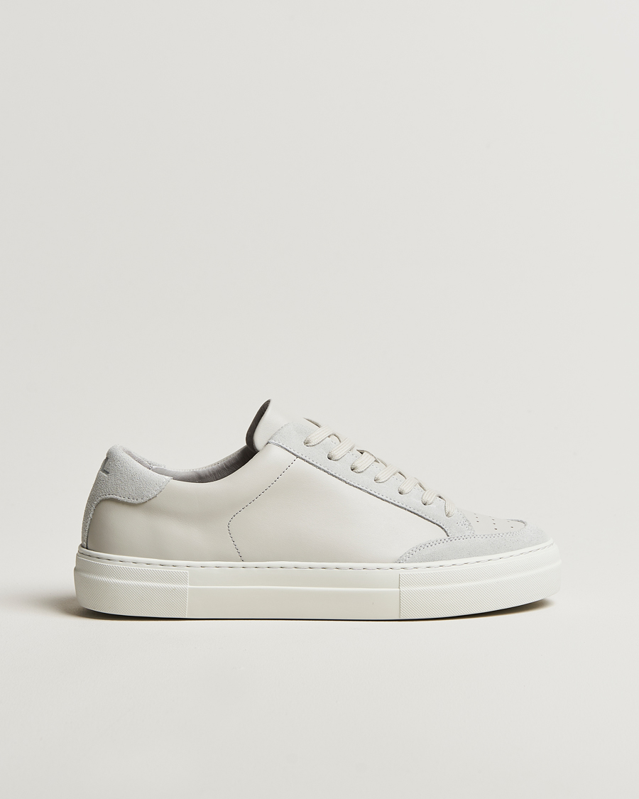 Herren | J.Lindeberg Art Signature Leather Sneaker Light Grey | J.Lindeberg | Art Signature Leather Sneaker Light Grey