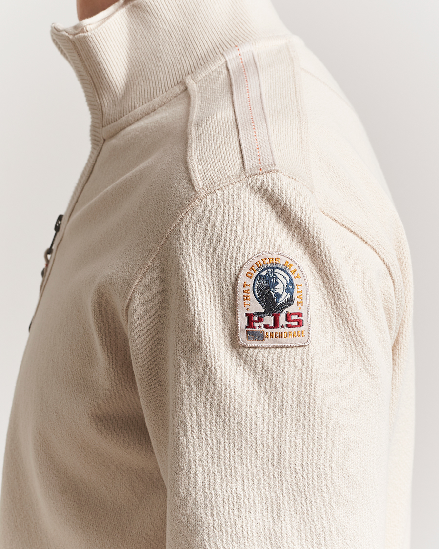 Herren | Pullover | Parajumpers | Lenard Groundfield Half Zip Antique White