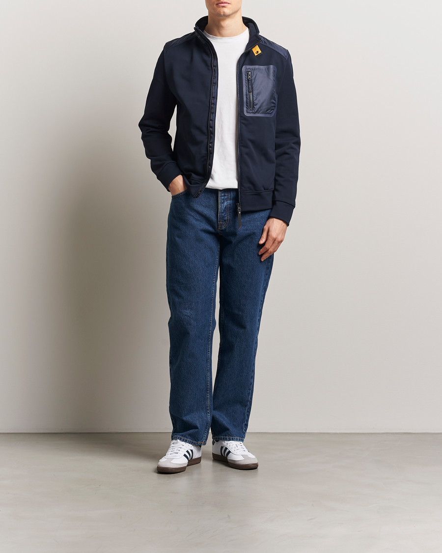Herren | Jacken | Parajumpers | London Hybrid Fleece Jacket Blue Navy