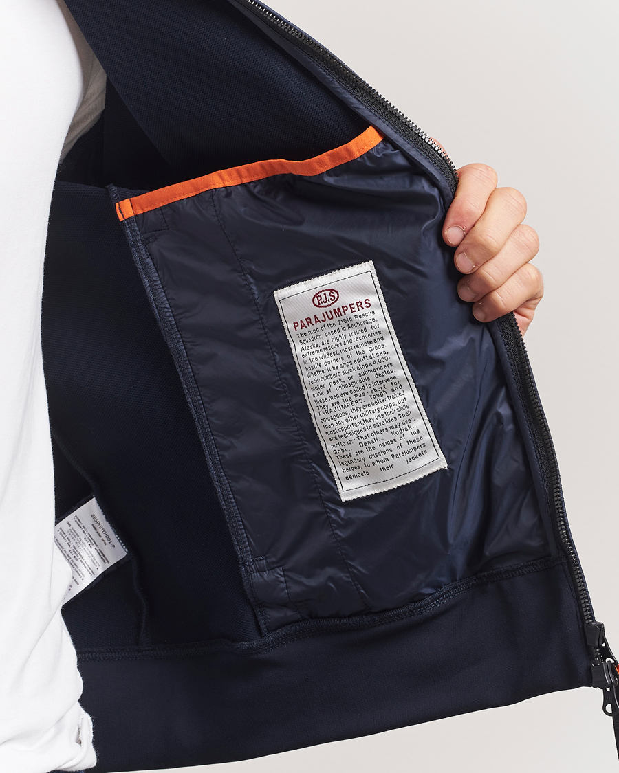 Herren | Jacken | Parajumpers | London Hybrid Fleece Jacket Blue Navy