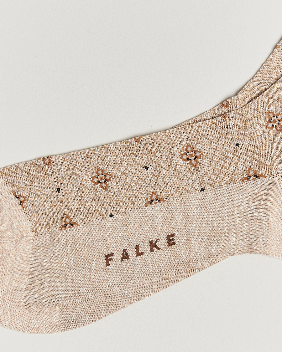 Herren | Unterwäsche | Falke | Mosaic Linen/Cotton Sock Creme
