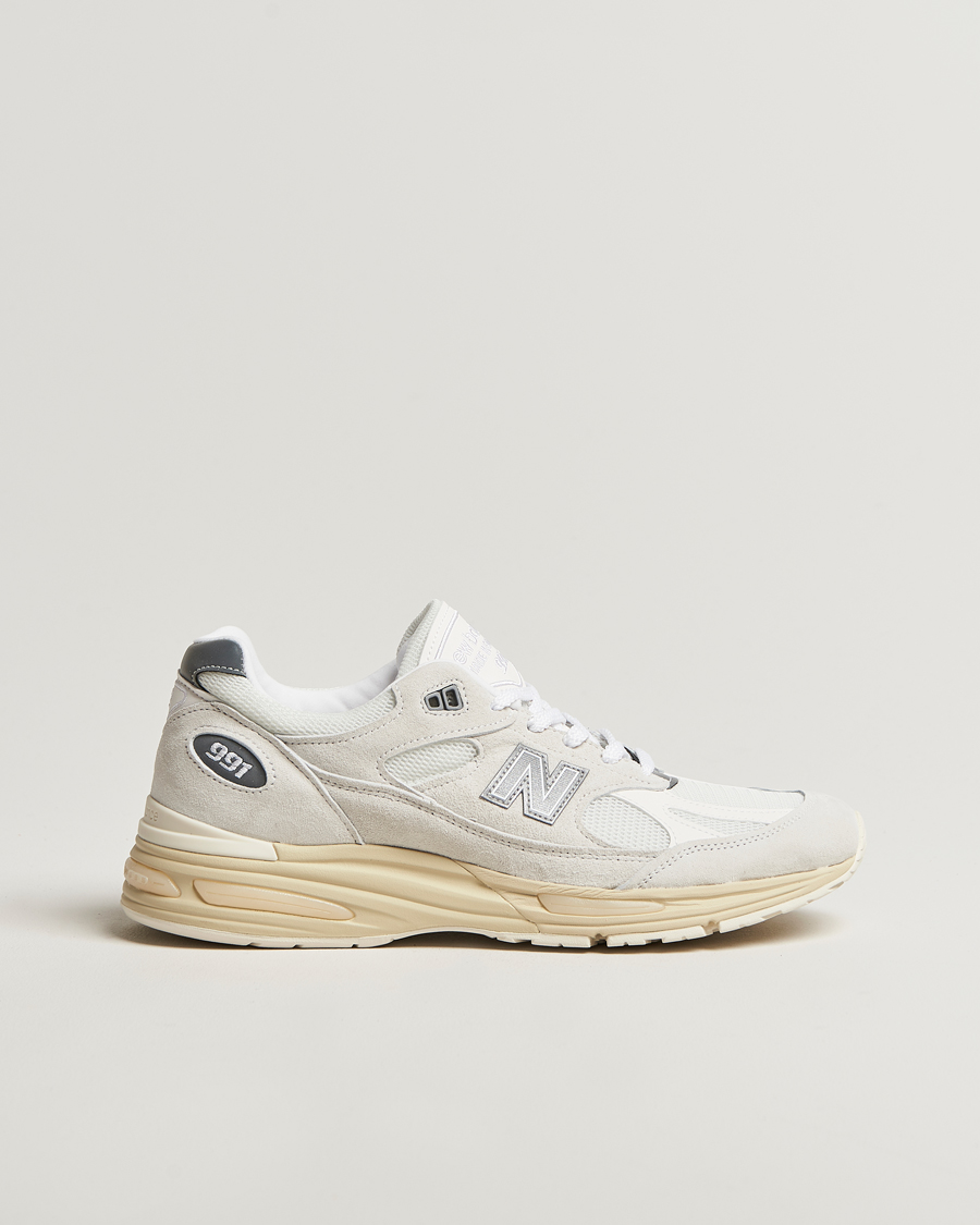 Herren | New Balance Made in UK 991v2 Sneakers White | New Balance Made In US & UK | New Balance Made in UK 991v2 Sneakers White