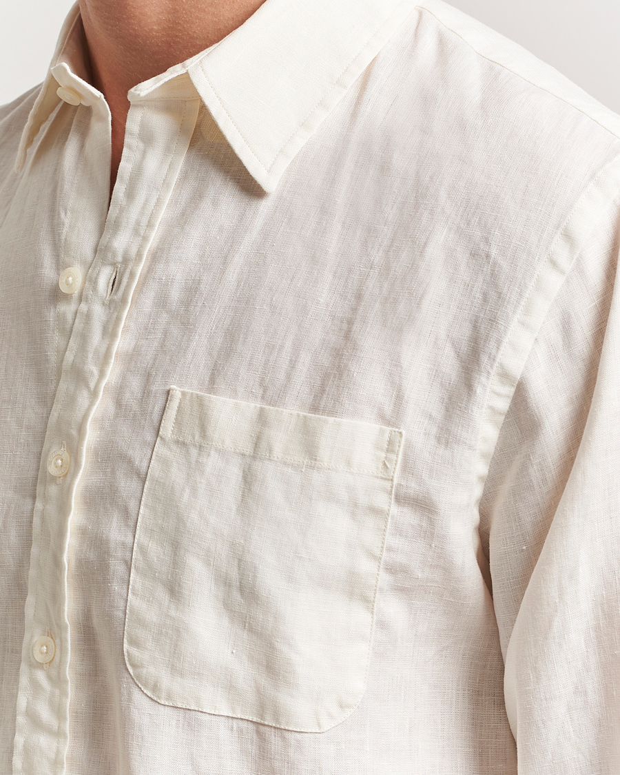 Herren | Hemden | Colorful Standard | Garment Dyed Linen Shirt Ivory White