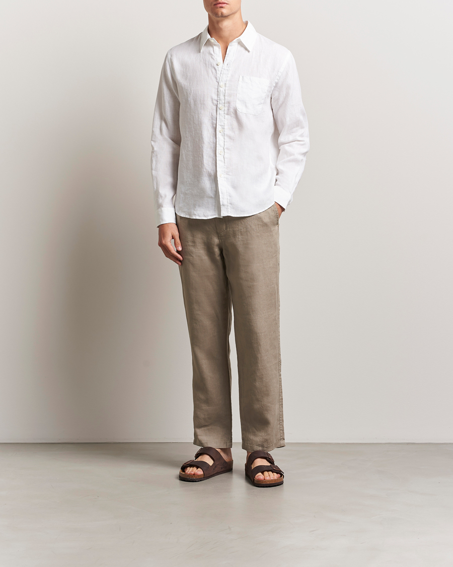 Herren | Hemden | Colorful Standard | Garment Dyed Linen Shirt Optical White