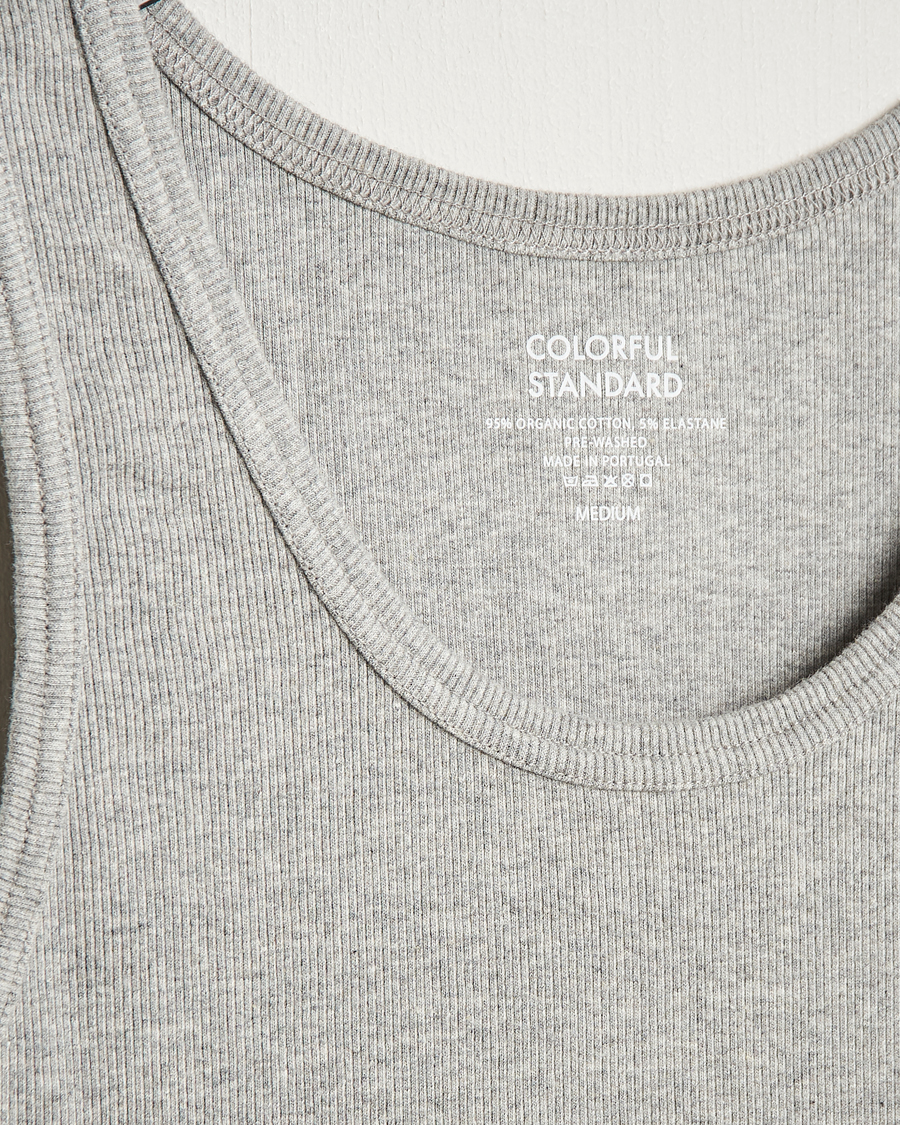 Herren | T-Shirts | Colorful Standard | Organic Rib Tank Top Heather Grey