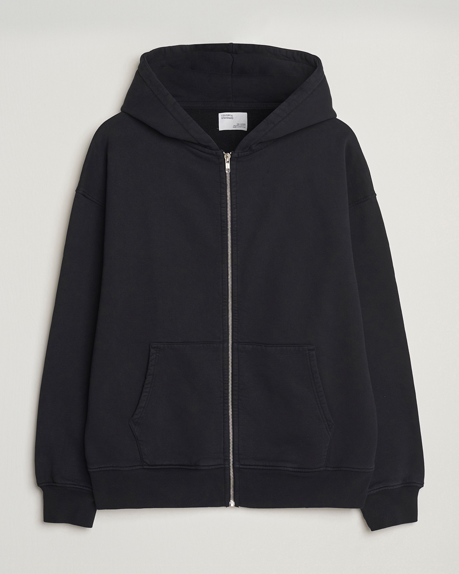 Herren | Pullover | Colorful Standard | Classic Organic Full Zip Hoodie Deep Black