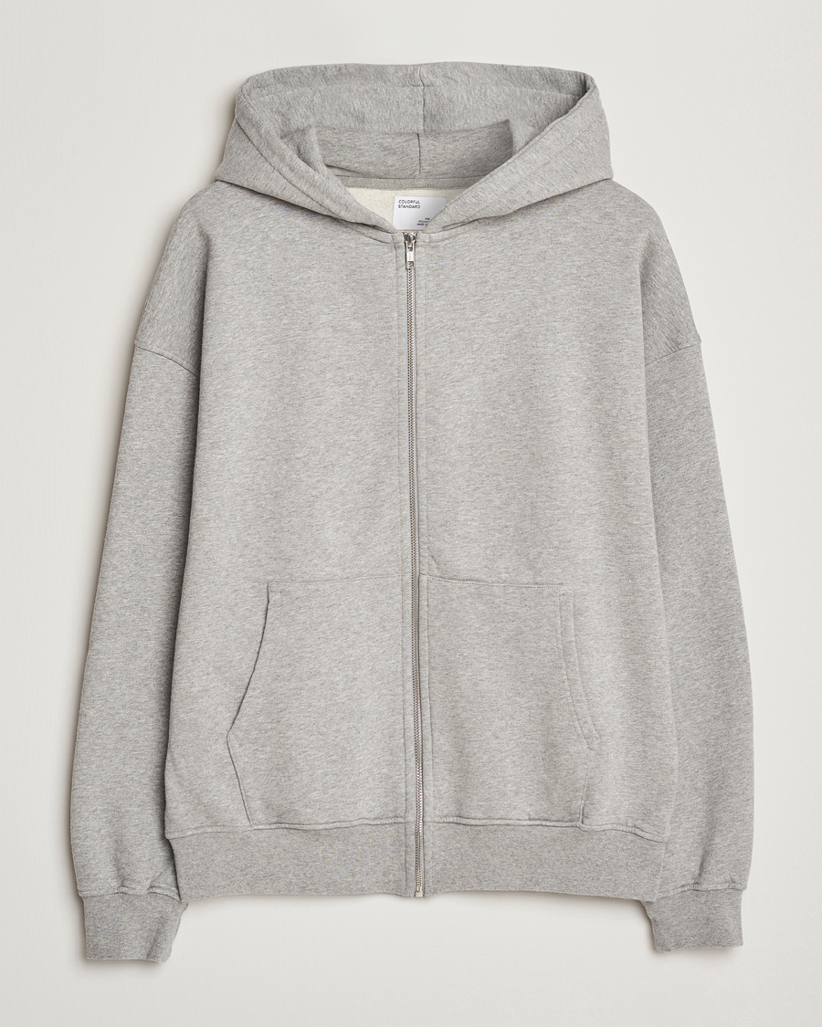 Herren | Pullover | Colorful Standard | Classic Organic Full Zip Hoodie Heather Grey