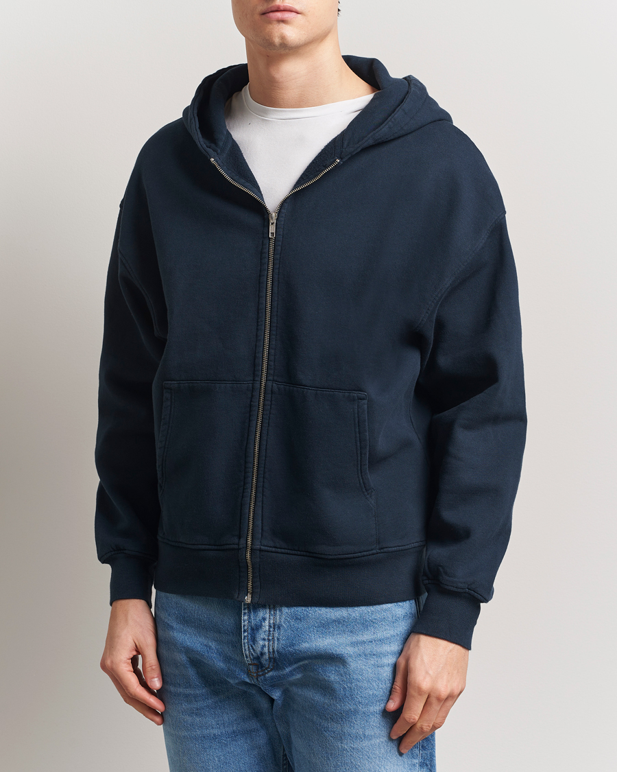 Herren | Pullover | Colorful Standard | Classic Organic Full Zip Hoodie Navy Blue