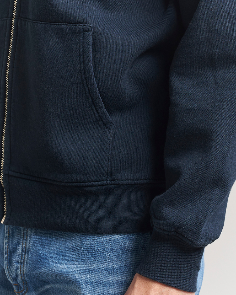 Herren | Pullover | Colorful Standard | Classic Organic Full Zip Hoodie Navy Blue