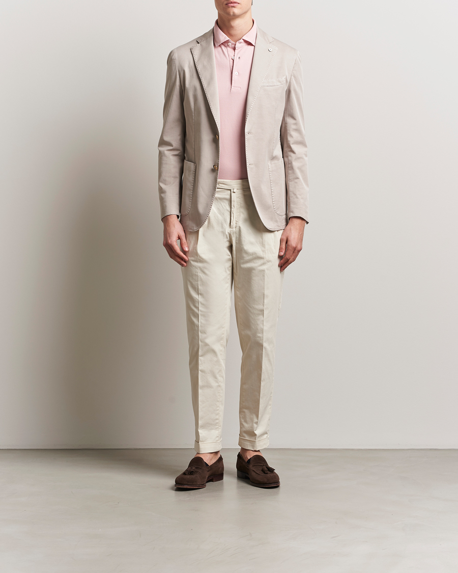 Herren | Sakkos | L.B.M. 1911 | Jack Regular Fit Cotton Stretch Blazer Beige