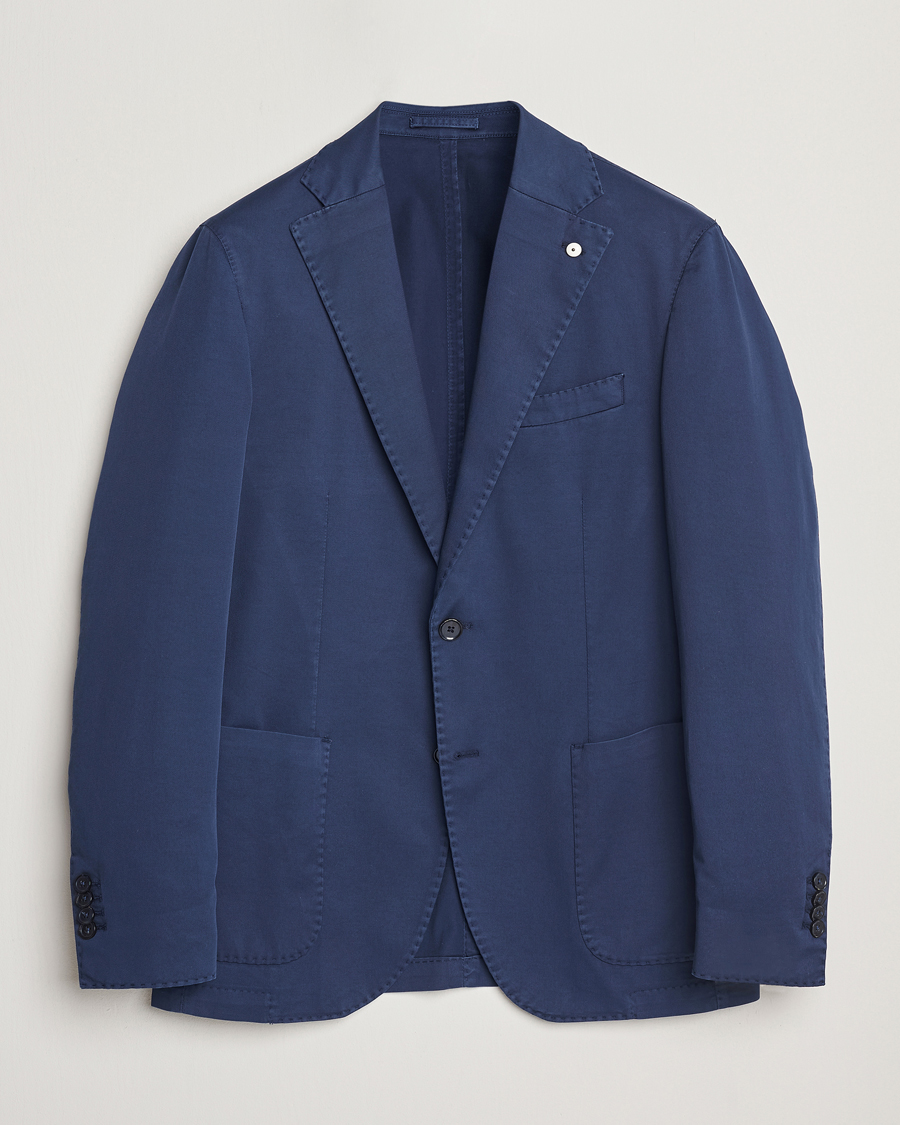 Herren | Sakkos | L.B.M. 1911 | Jack Regular Fit Cotton Stretch Blazer Navy