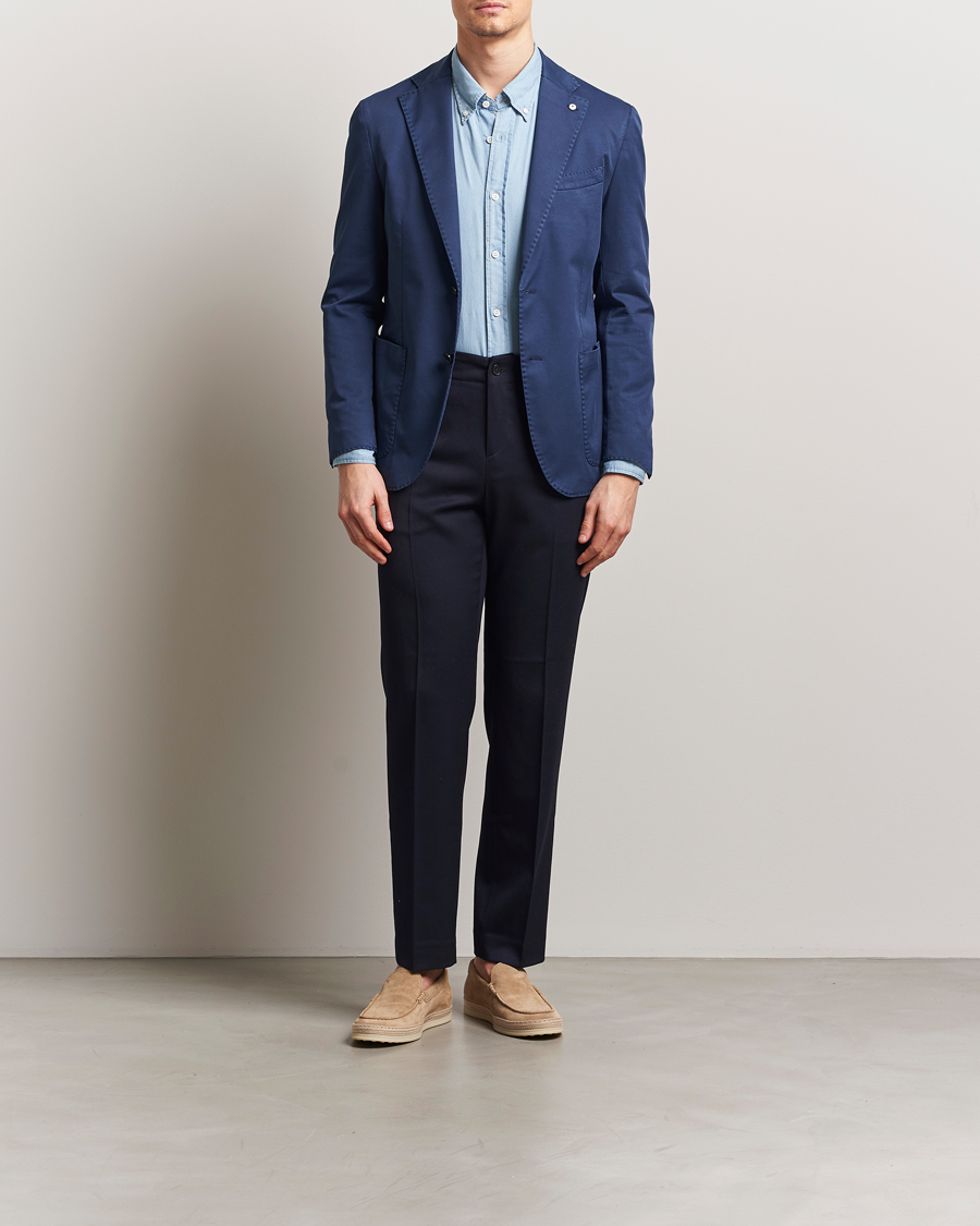 Herren | Sakkos | L.B.M. 1911 | Jack Regular Fit Cotton Stretch Blazer Navy