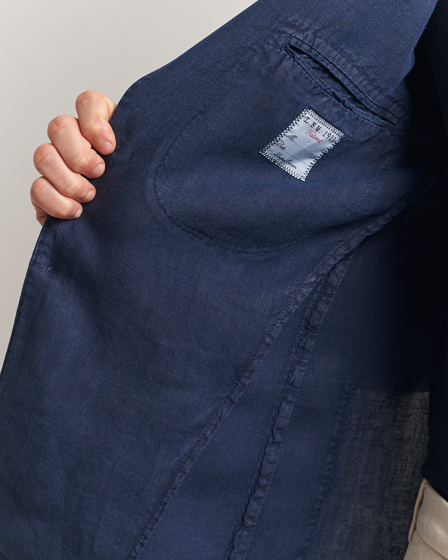 Herren | Sakkos | L.B.M. 1911 | Jack Regular Fit Linen Blazer Navy