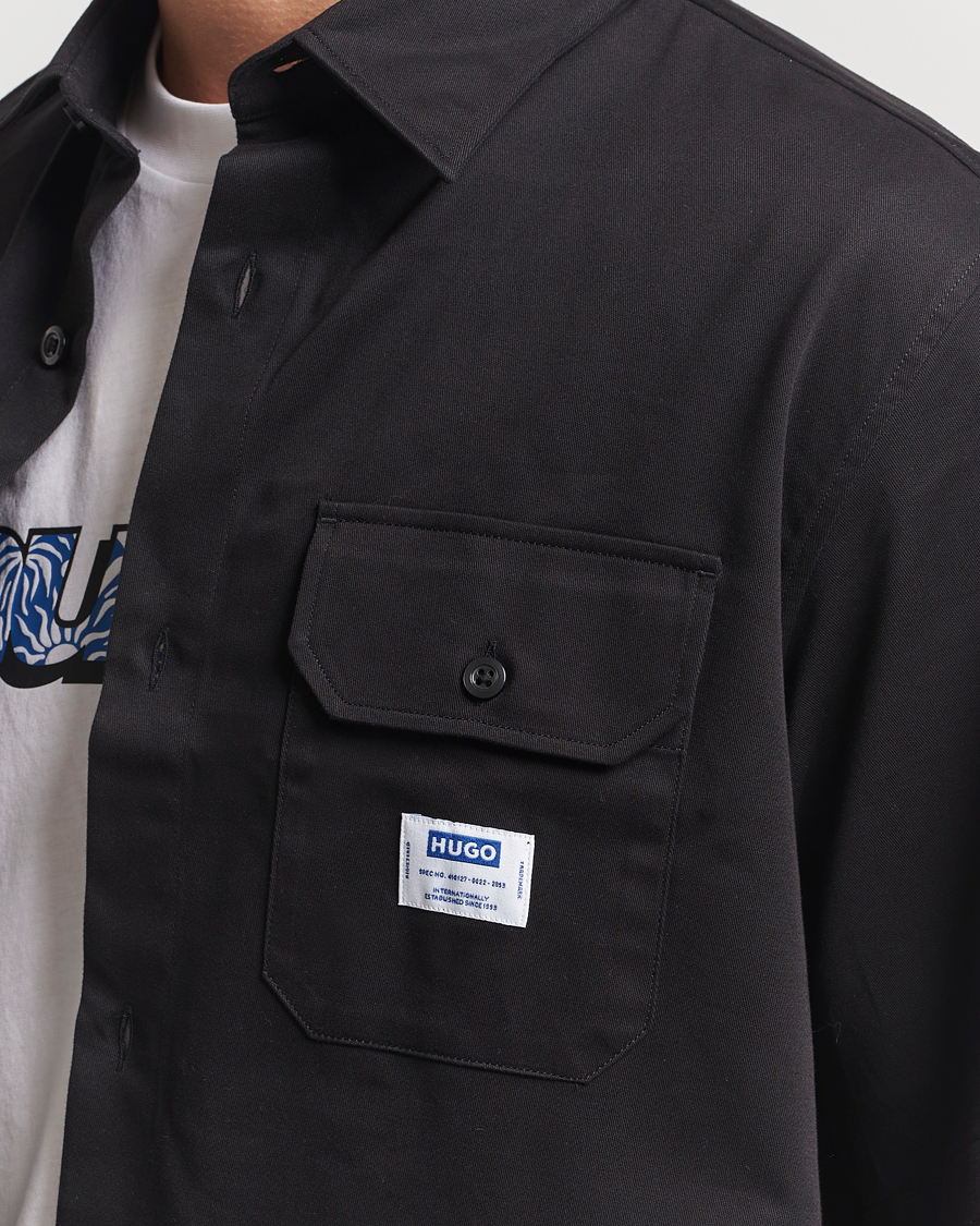 Herren | Hemden | HUGO | Ekyno Workwear Short Sleeve Shirt Black