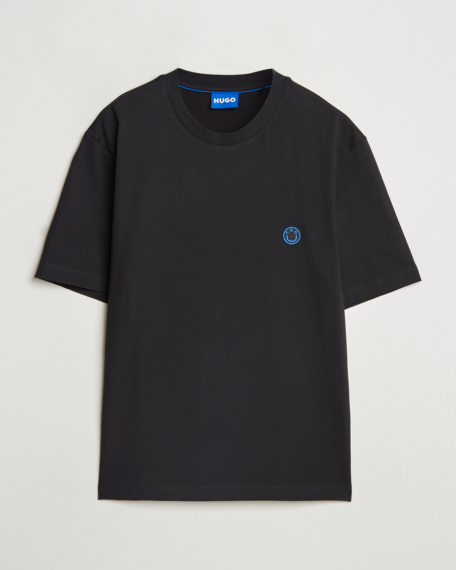 Herren | T-Shirts | HUGO | Niley Smiley Logo T-Shirt Black