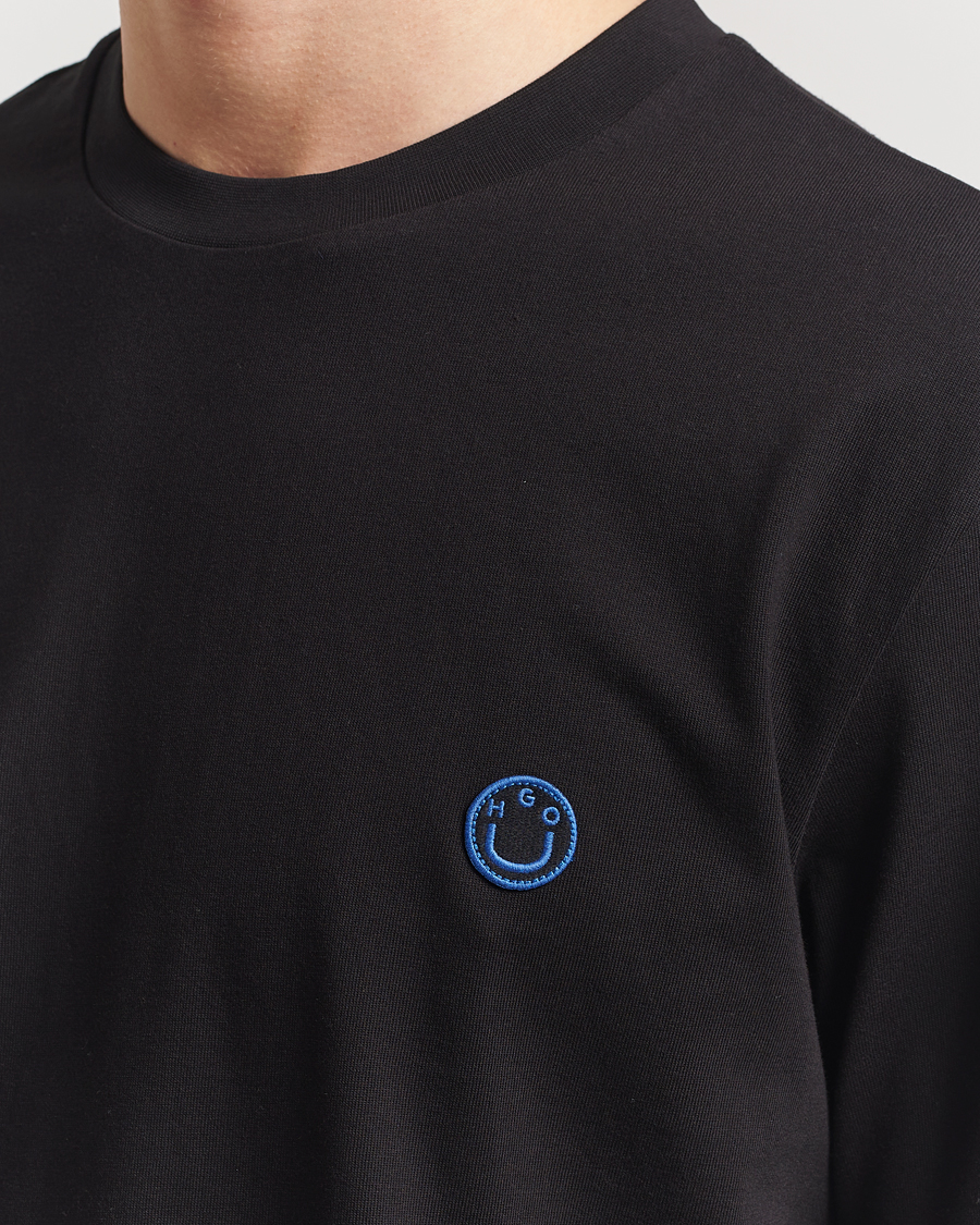 Herren | T-Shirts | HUGO | Niley Smiley Logo T-Shirt Black