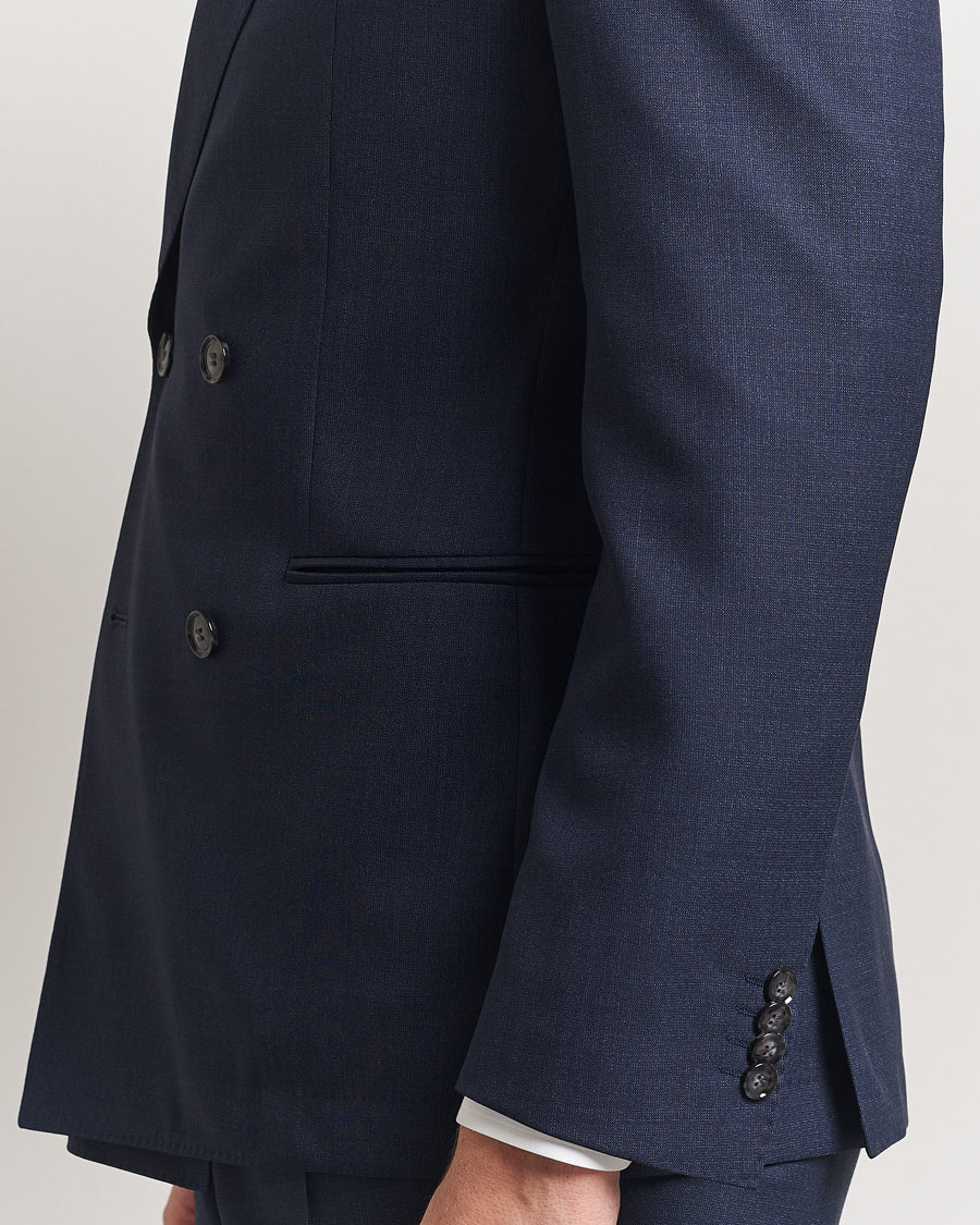 Herren | Anzüge | BOSS BLACK | Huge Wool Double Breasted Suit Navy