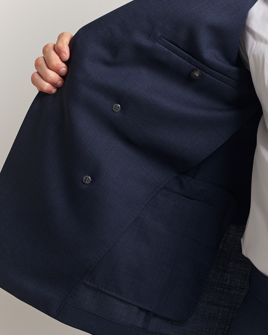 Herren | Anzüge | BOSS BLACK | Huge Wool Double Breasted Suit Navy