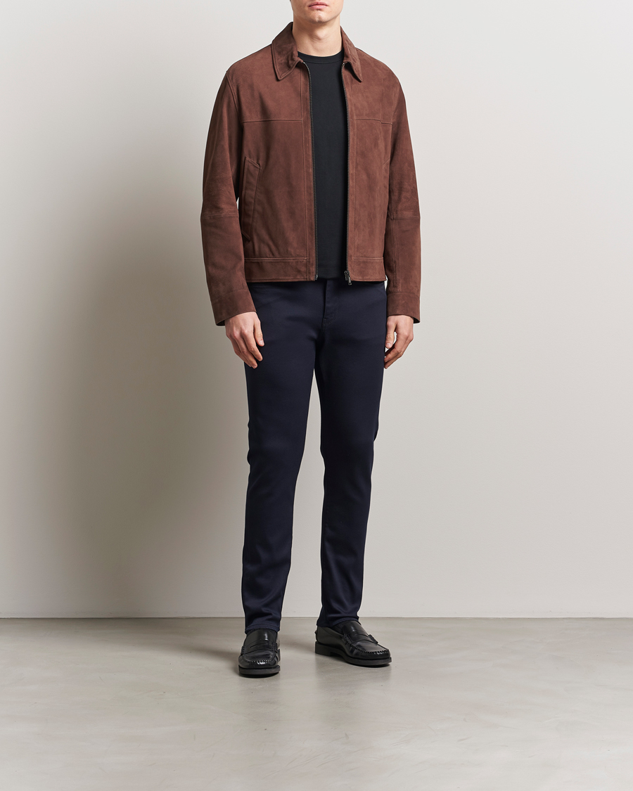 Herren | Jacken | BOSS BLACK | Malbano Suede Jacket Dark Brown