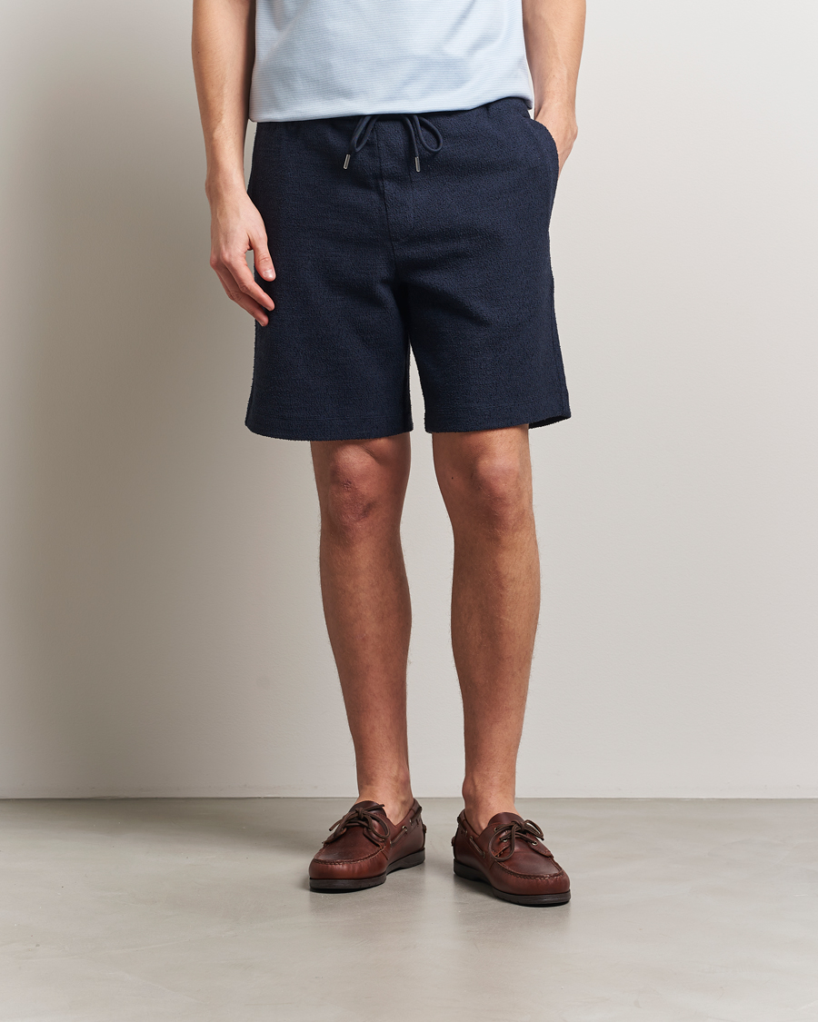 Herren | Shorts | BOSS BLACK | Leoni Terry Sweatshorts Dark Blue