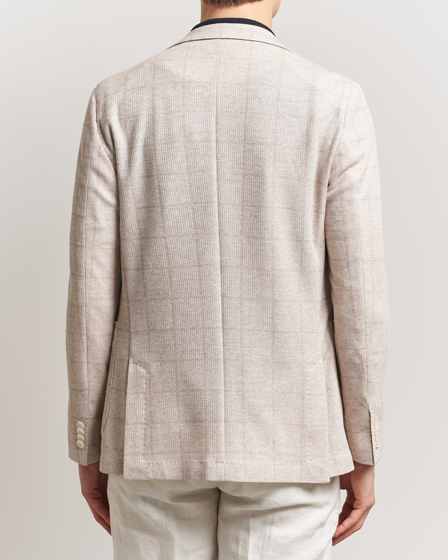 Herren | Sakkos | BOSS BLACK | Hanry Checked Jersey Patch Pocket Blazer Open White