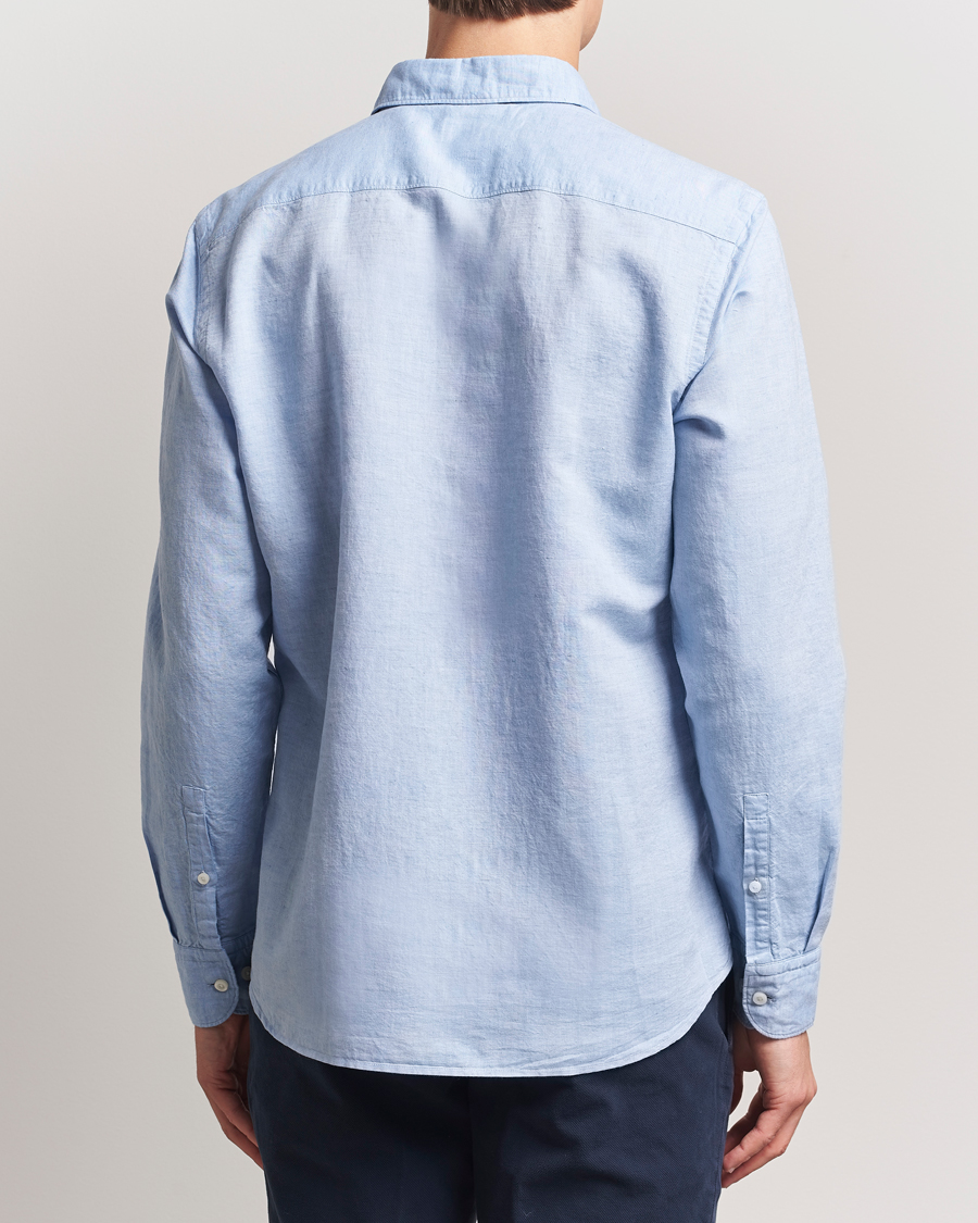 Herren | Hemden | BOSS BLACK | Hal Cotton/Linen Contrast Shirt Light Blue
