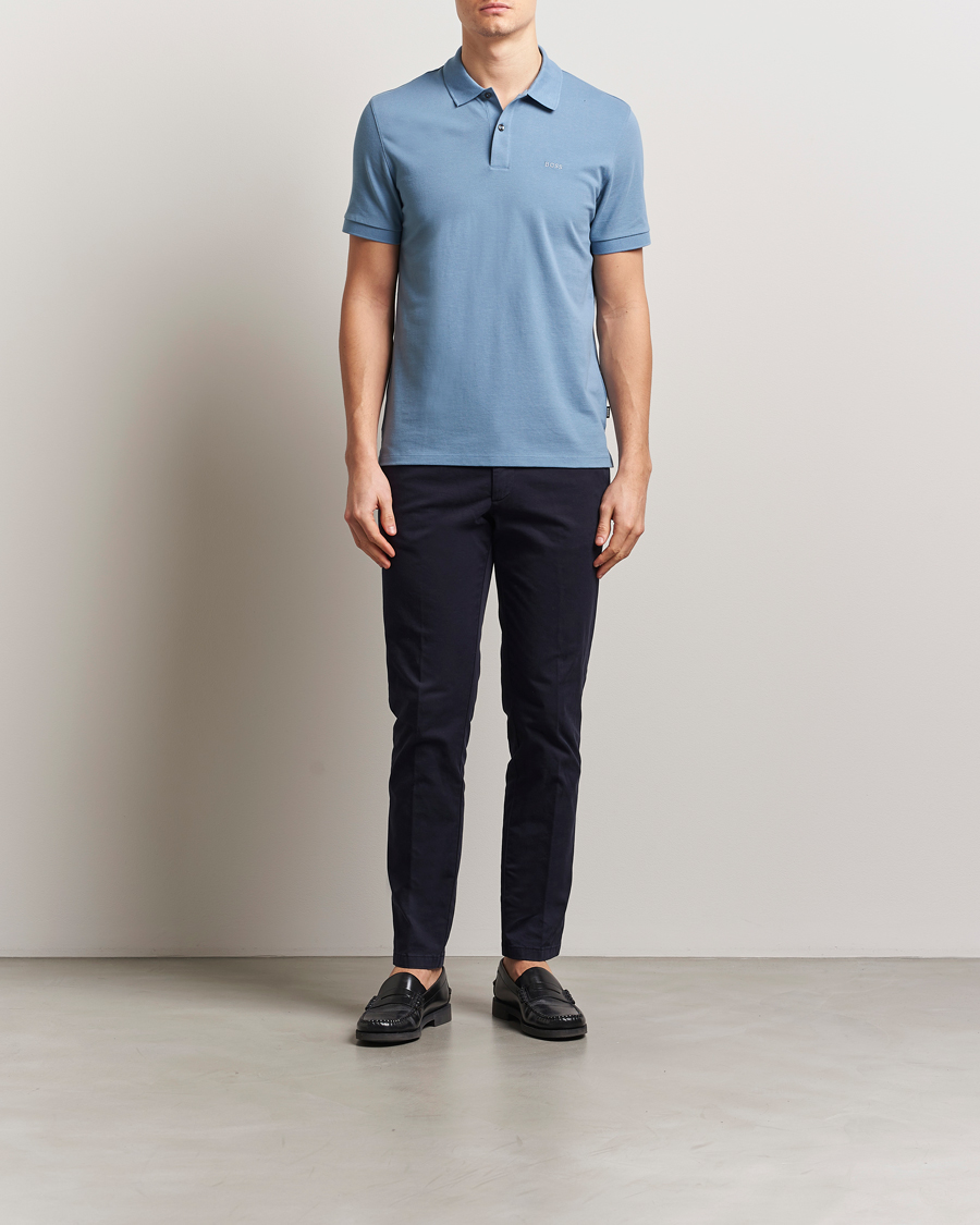Herren | Poloshirts | BOSS BLACK | Pallas Polo Light Blue