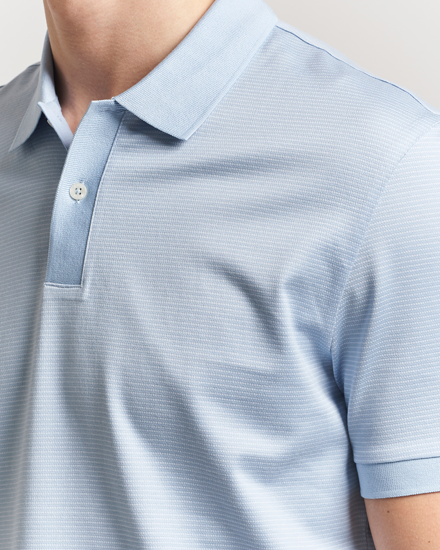 Herren | Poloshirts | BOSS BLACK | Parlay Jersey Polo Light Blue