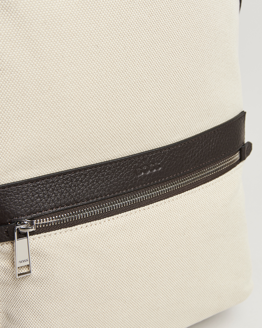 Herren | BOSS BLACK Canvas Backpack Natural | BOSS BLACK | Canvas Backpack Natural