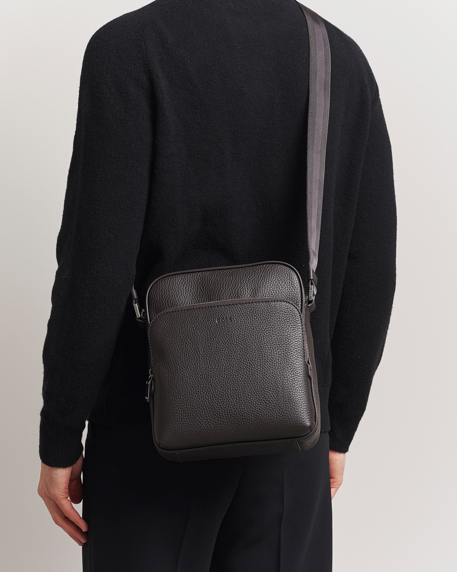 Herren | BOSS BLACK Crosstown Zip Bag Dark Brown | BOSS BLACK | Crosstown Zip Bag Dark Brown