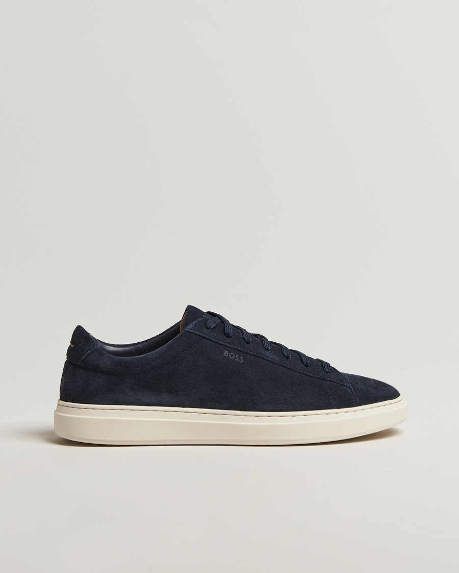 Herren | BOSS BLACK Kieran Suede Sneaker Dark Blue | BOSS BLACK | Kieran Suede Sneaker Dark Blue