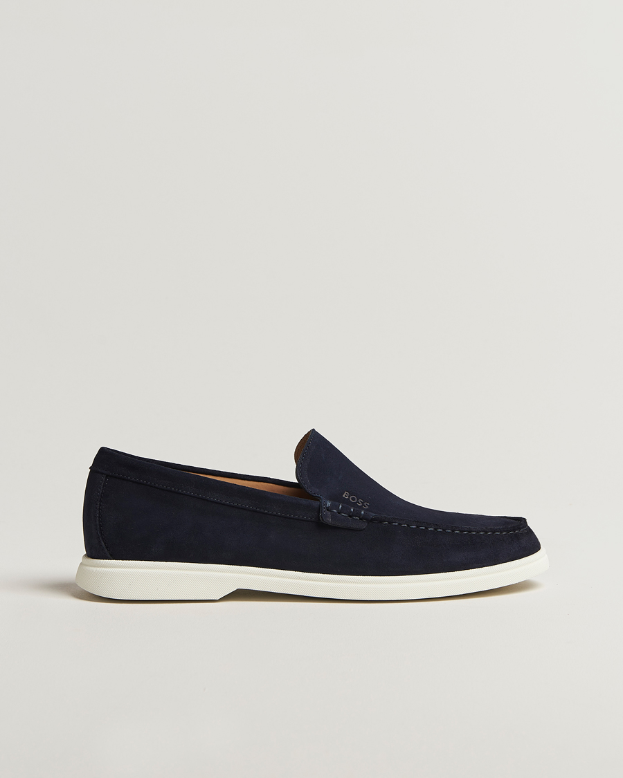 Herren | BOSS BLACK Sienne Suede Loafer Dark Blue | BOSS BLACK | Sienne Suede Loafer Dark Blue