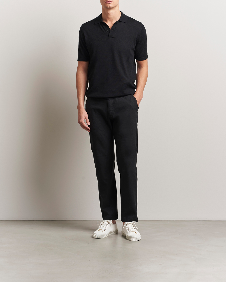 Herren | Hosen | BOSS ORANGE | Sanderson Linen Pants Black