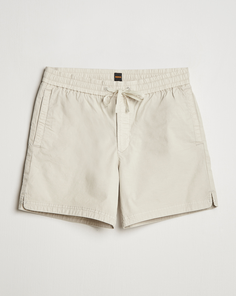 Herren | Shorts | BOSS ORANGE | Sandrew Drawstring Shorts Light Beige